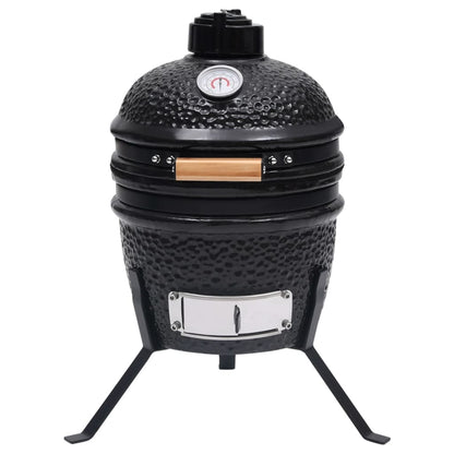 Barbacoa 2 En 1 Ahumadora Kamado De Cerámica Negro 56 Cm / Vetonek_1
