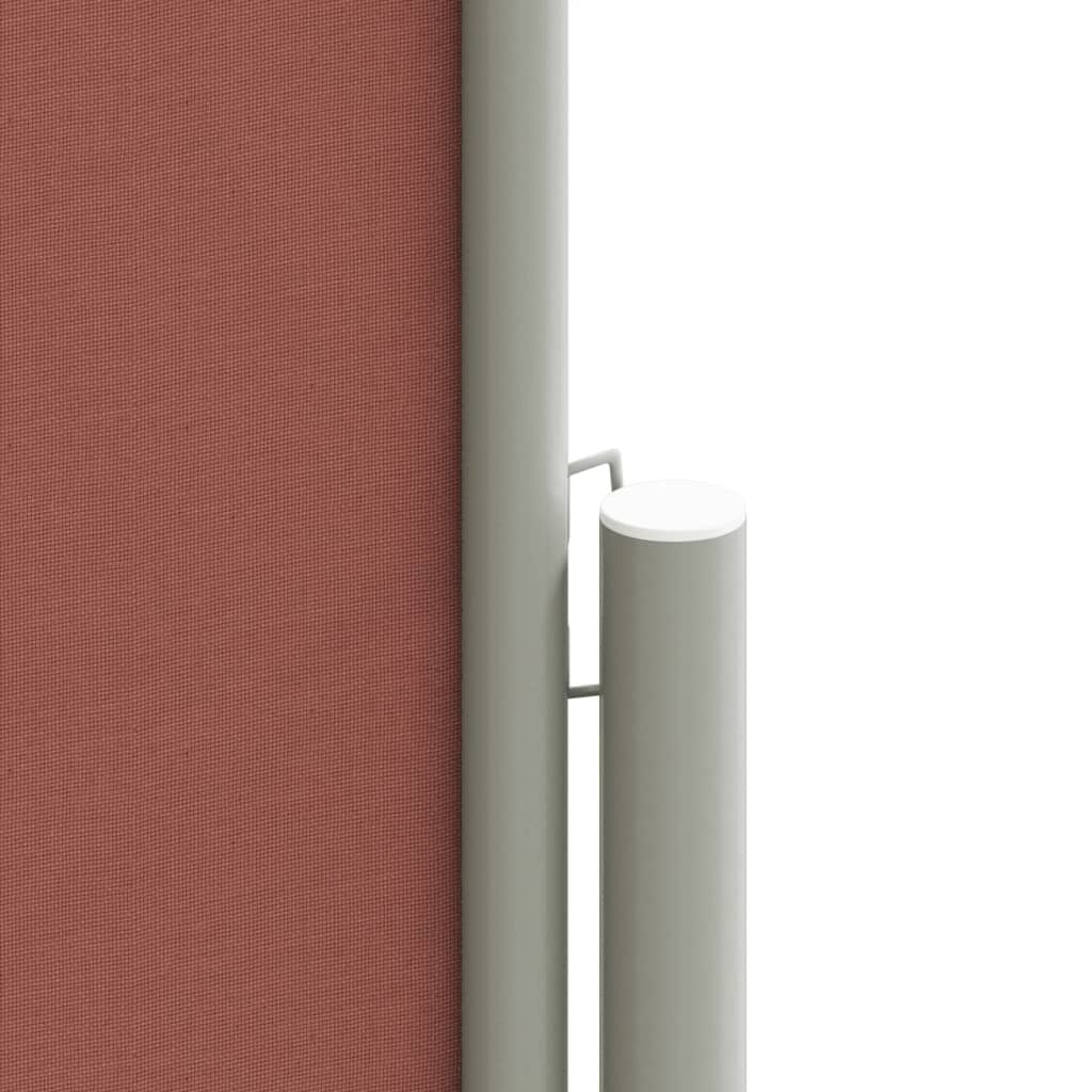 Vidaxl Toldo Lateral Retráctil Marrón 140x1200 Cm_3