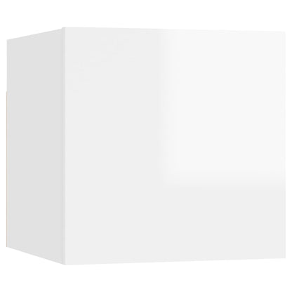 Mesita De Noche Madera De Ingeniería Blanca 30,5x30x30 Cm_0