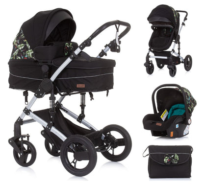 Carrito De Bebé Camea Trío Convertible Con Bolso Exotic_0