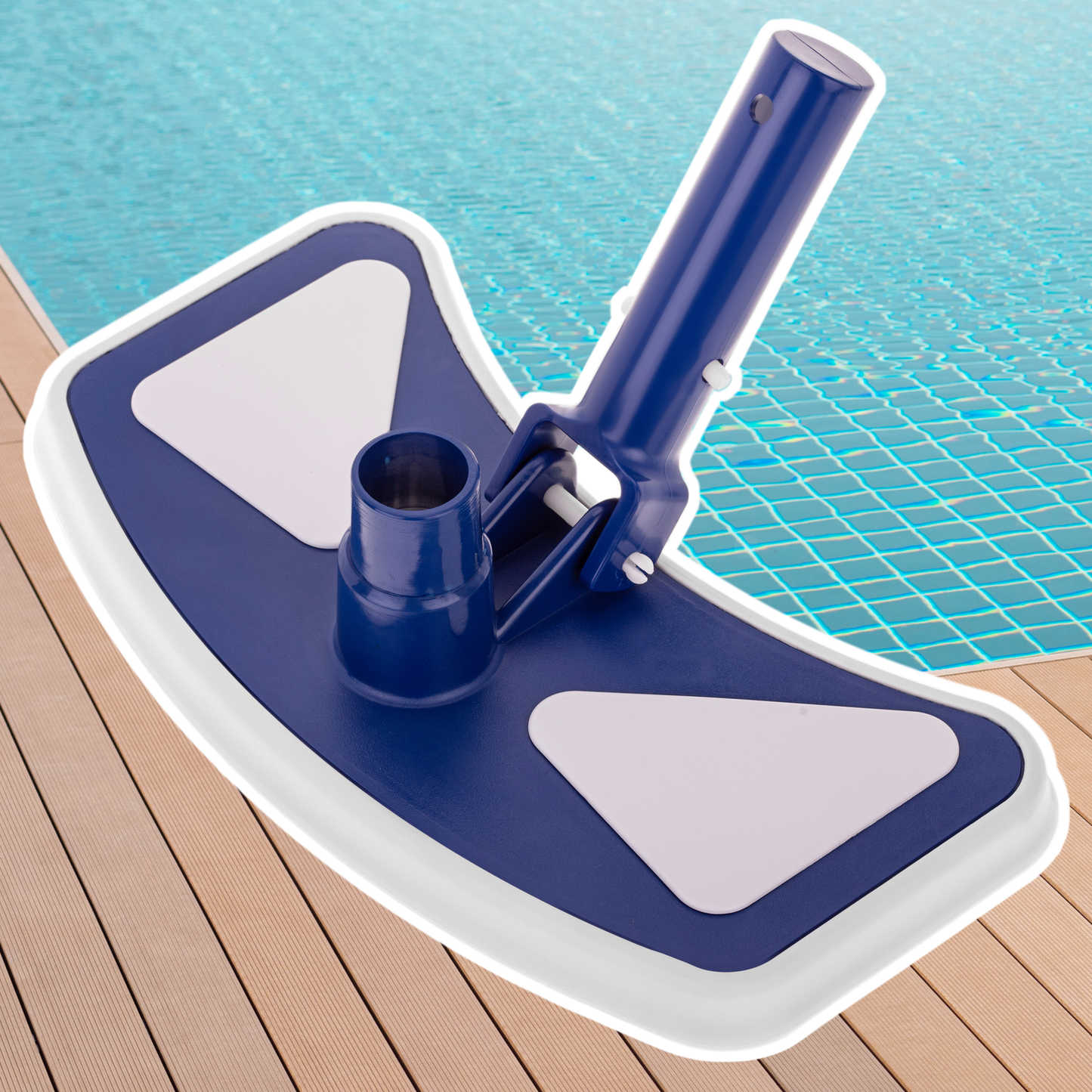 Limpiafondos Manual Con Bordes Ovalados De Polipropileno Para Piscinas 28 Cm_2