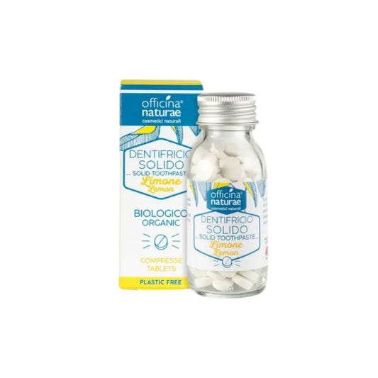 Comprimidos de pasta de dentes de limão, 115 unidades, biológicos, da Officina Naturae
