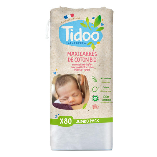 Panos de limpeza Tidoo Ultra Soft Maxi Cotton, 80 panos