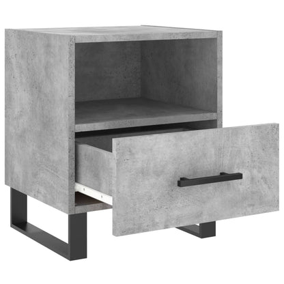 Mesita Noche 2 Uds Madera Ingeniería Gris Hormigón 40x35x47,5cm_3