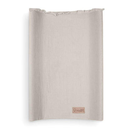 Funda De Cambiador Muselia Algodón 100% Cotton Color Beige_0