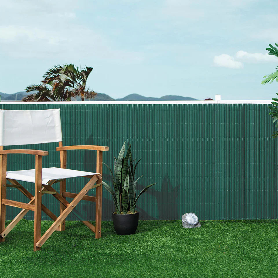 Pack Instalación Cañizo Pvc Lite 9 Metros Verde 1x3 M_2