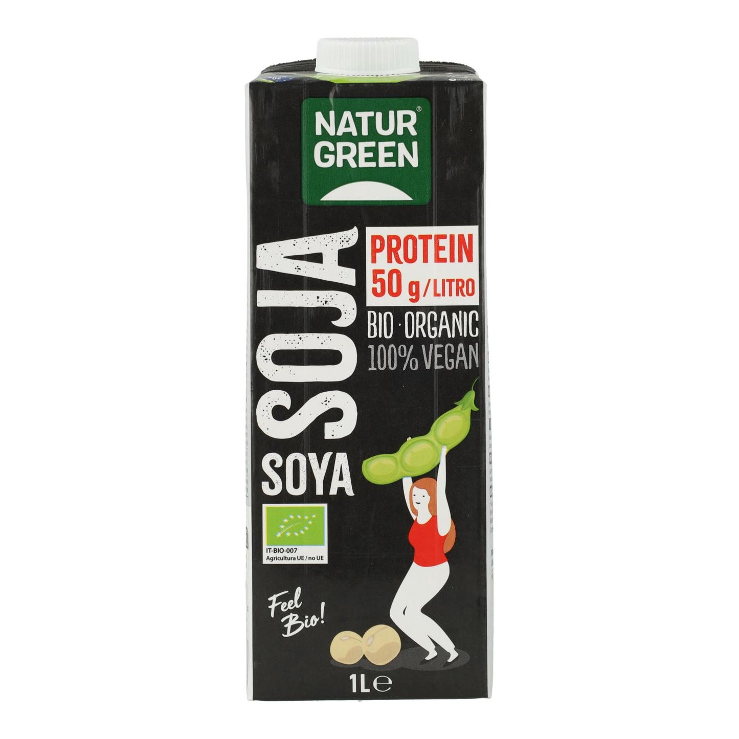 Bebida Vegetal de Proteína de Soja Biológica NaturGreen 1 L
