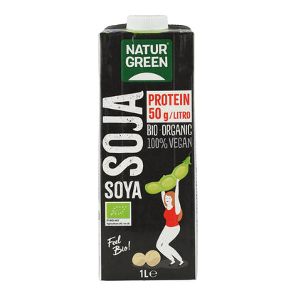 Bebida Vegetal de Proteína de Soja Biológica NaturGreen 1 L