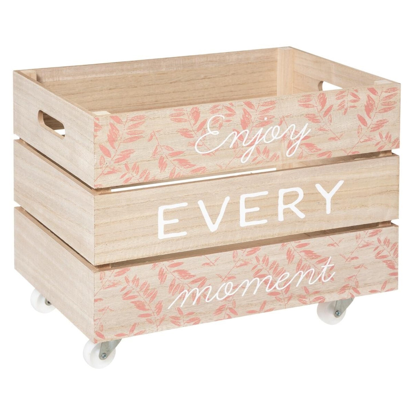 Set De 2 Cajas Xl Impresión En Madera Rosa_1