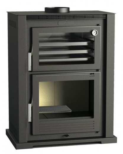 BRICOSOL Horno de leña frontal con bandeja de 50 cm FM Modelo HL-100 Interior Vermiculita_0