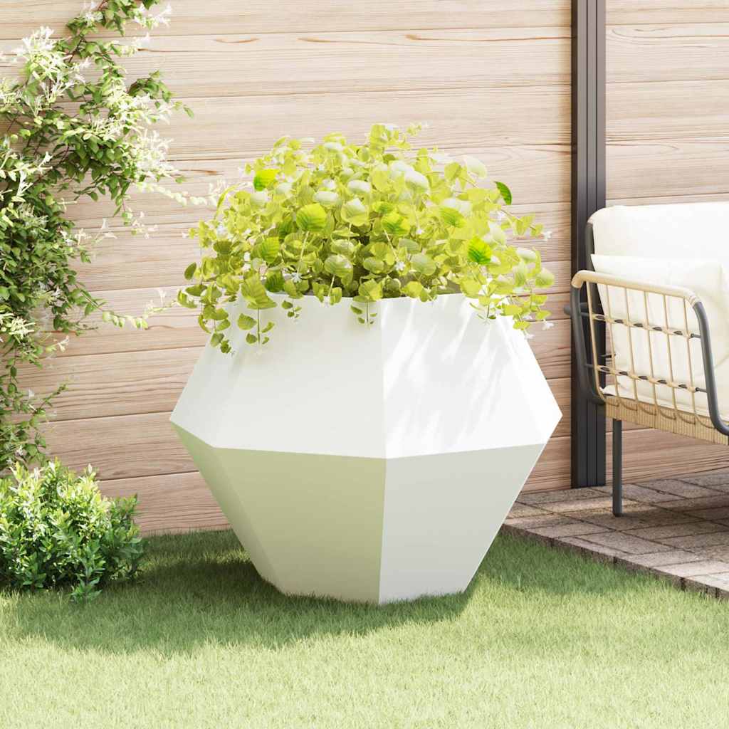 Jardinera Blanco 100 X 100 X 80 Cm Acero_1