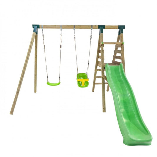 Parque Infantil Masgames Mauna Loa L (madera Cuadrada) 2 Asientos Planos + 1 Asiento Extra Bebe._0