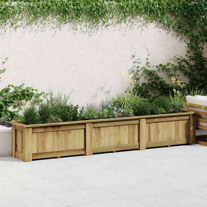 Arriate De Madera De Pino Impregnada 291x50x50 Cm_2