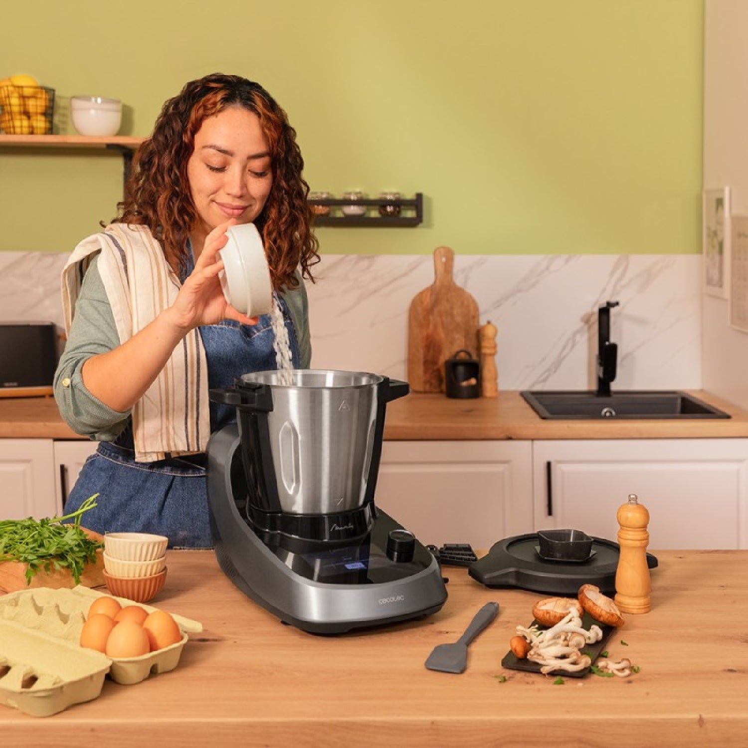 Robot De Cocina Multifunción Mambo Touch Con Jarra Habana. 1600 W, 37 Funciones, Pantalla Táctil Tft 5 Con Recetario Integrado, 3,3 Litros, App, Bá_3