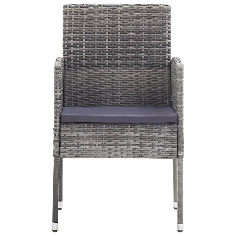 Vidaxl Juego De Comedor De Jardín 5 Piezas Gris Antracita_3