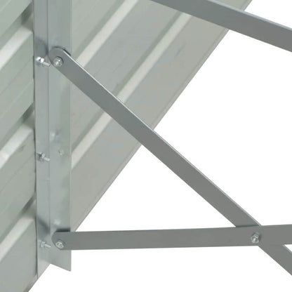 Arriate De Jardín De Acero Galvanizado Gris 480x80x45 Cm_4
