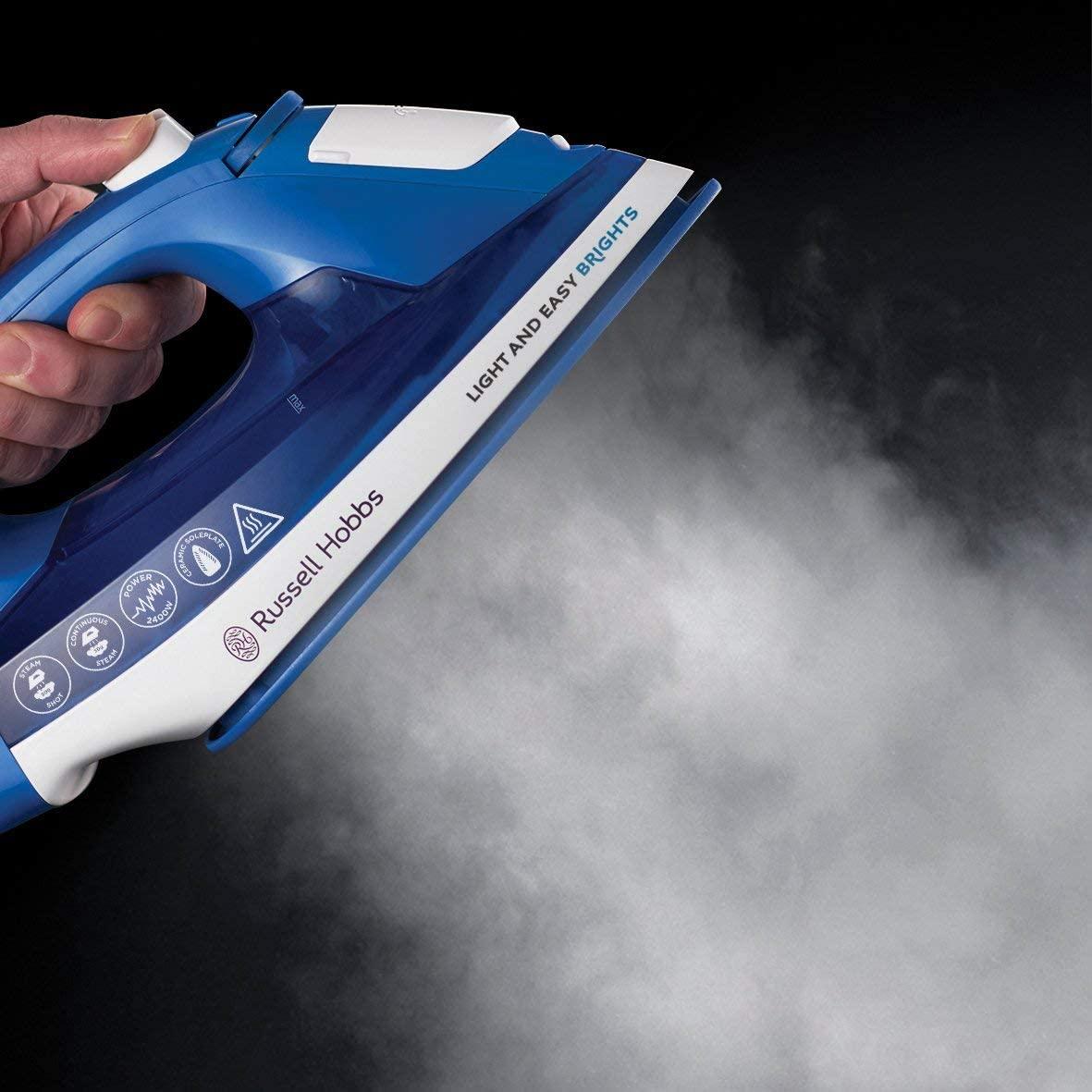Ferro a vapor Sapphire Light &amp; Easy Brights da Russell Hobbs