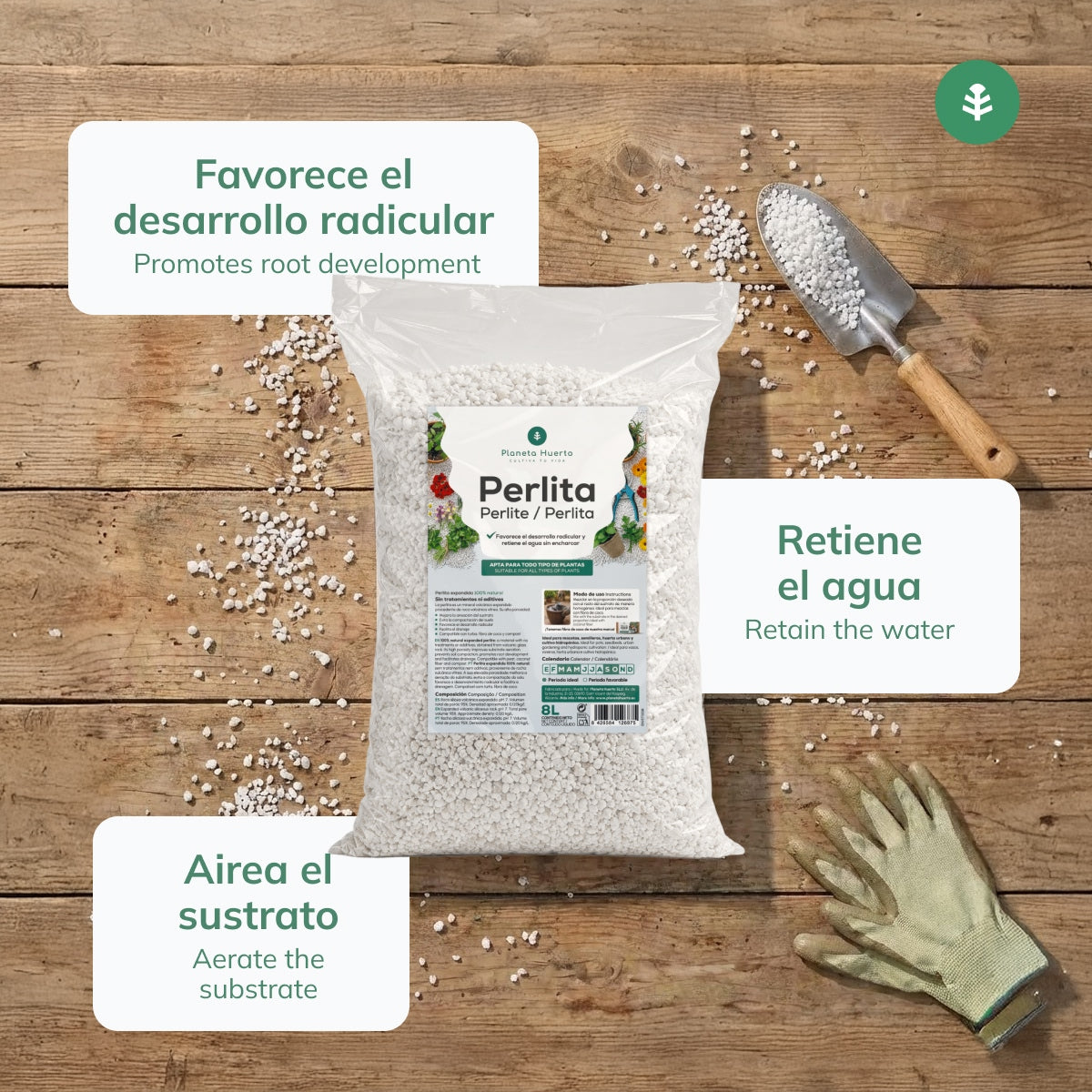 Perlita Planeta Huerto 16 Litros