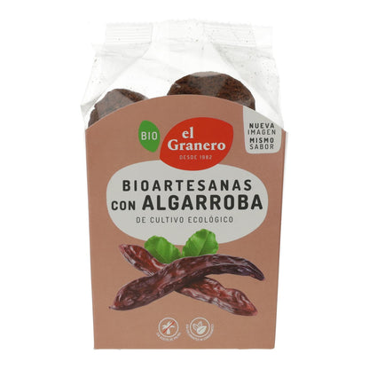 Bolachas artesanais de alfarroba biológica da El Granero, 250 g