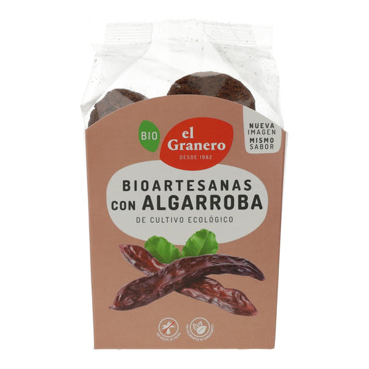 Bolachas artesanais de alfarroba biológica da El Granero, 250 g