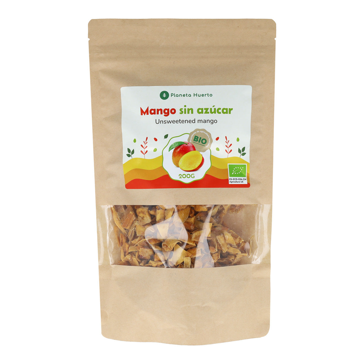 Tiras de manga sem açúcar ECO Planeta Huerto 200 g