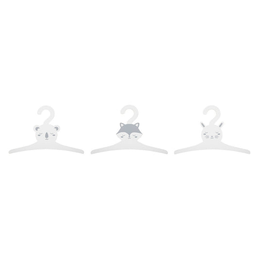 Juego De 3 Perchas Para Niños En Madera Blanco_0