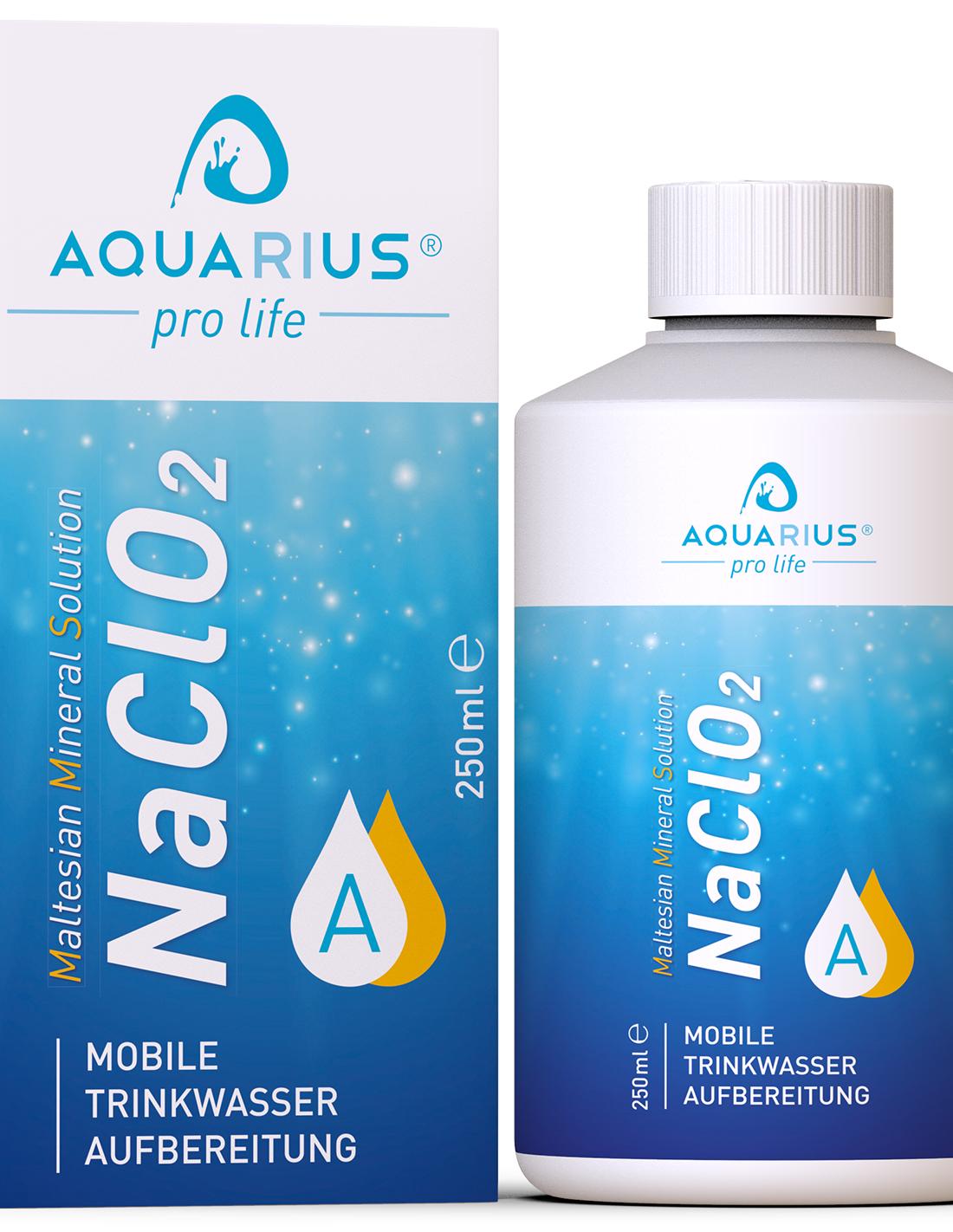 Aquarius Pro Life - Mms-classic 2x250ml Juego De Dióxido De Cloro Para La Activación
