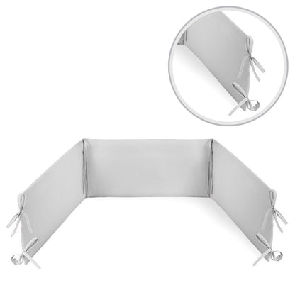 Chichonera Para Cuna 180x30 Algodón Gris Grafito_3