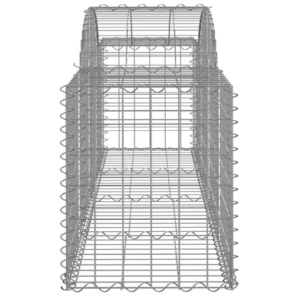 Cestas De Gaviones 11 Uds Forma De Arco Hierro 200x50x60/80 Cm_4