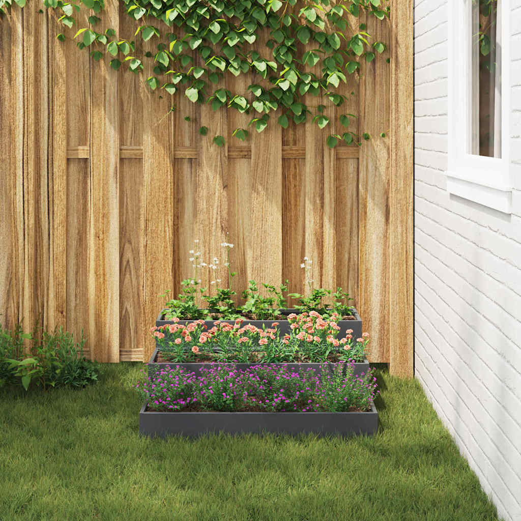 Macetero De Jardín Antracita 90 X 90 X 35 Cm_3