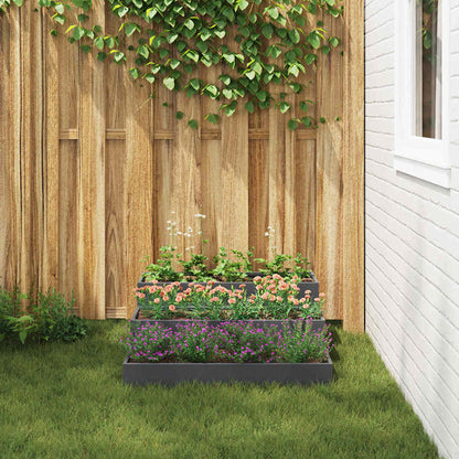 Macetero De Jardín Antracita 90 X 90 X 35 Cm_3