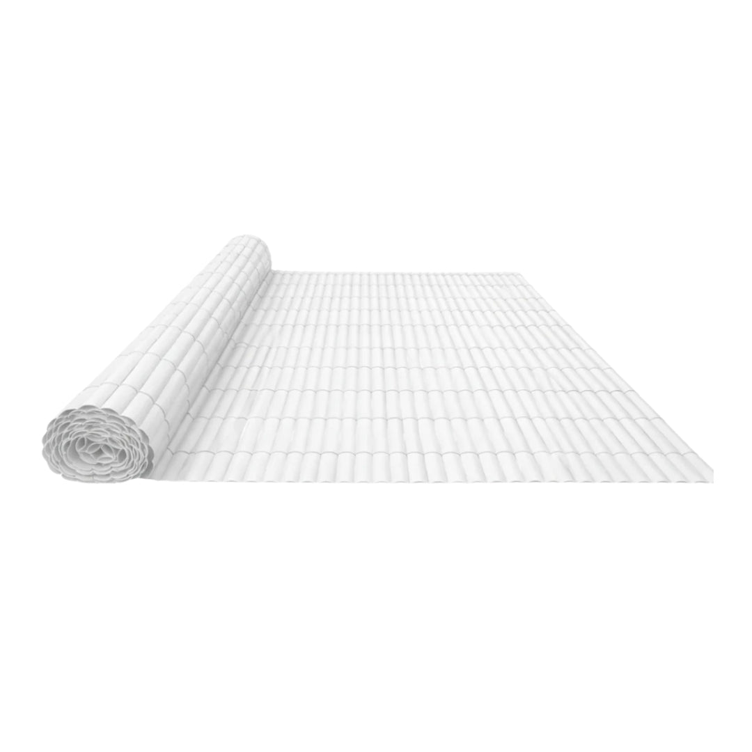 Cañizo Pvc Simple Cara Plasticane Blanco 1x3 M Nortene_0