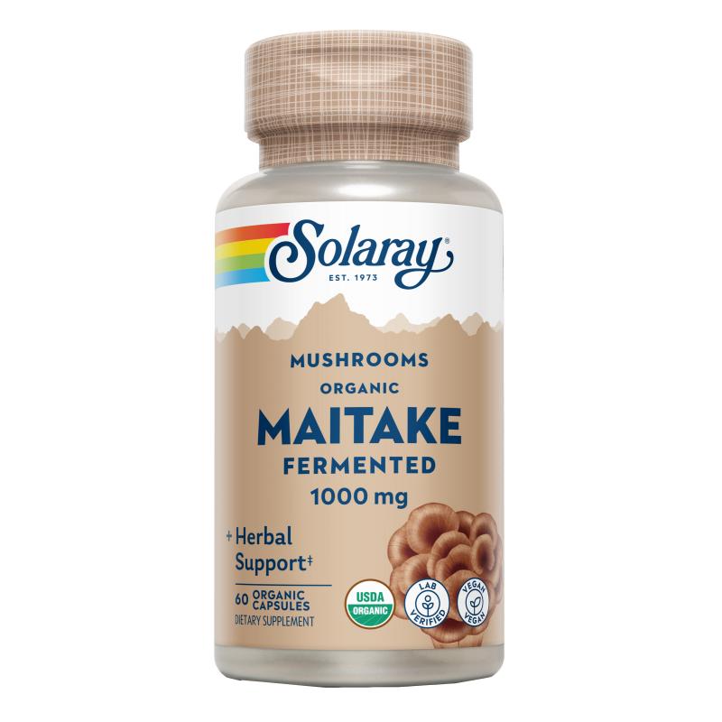 Maitake 500 mg Solaray, 60 cápsulas