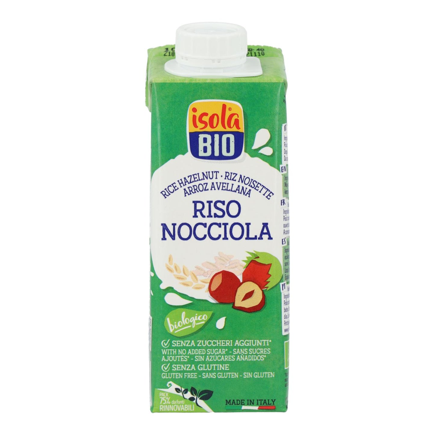 Bebida de Arroz e Avelã Biológica Isola Bio 250 ml