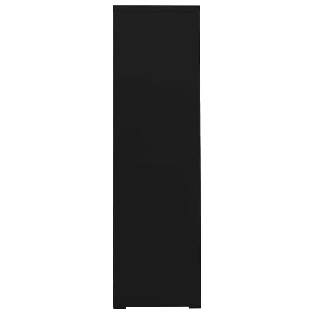 Armario Archivador De Acero Negro 90x46x164 Cm_2