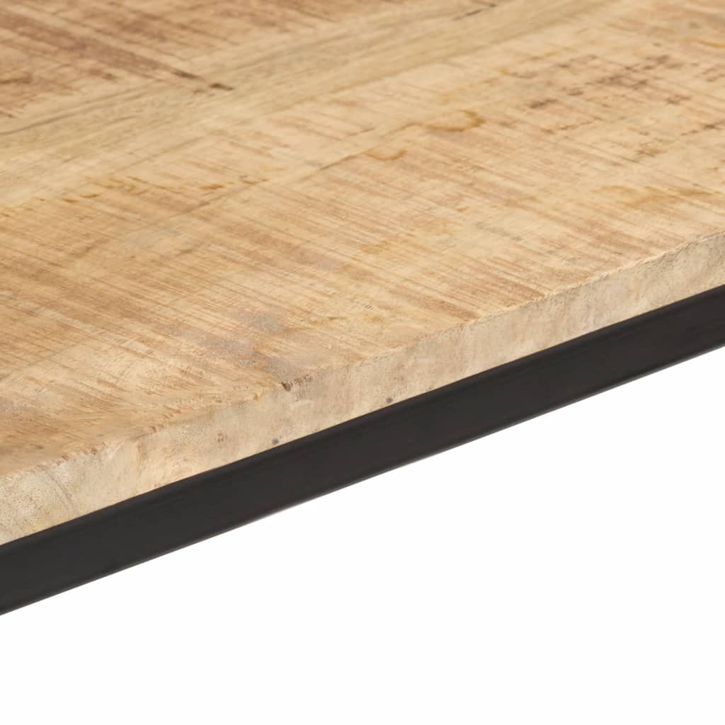 Mesa De Comedor Madera Maciza De Mango Rugosa 110x55x75 Cm_3