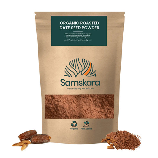 Café De Semilla De Dátil Tostado Bio - 250g | Alternativa Al Café Sin Cafeína Ecológica Vegana, Tueste Natural_0