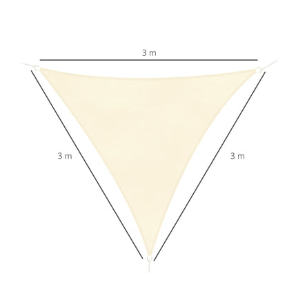 Outsunny Toldo Vela Sombrilla Parasol Triangulo Tejido De Poliester 185 G/m²_2