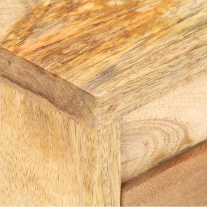 Mesita De Noche De Madera Maciza De Mango 40x30x45 Cm_3