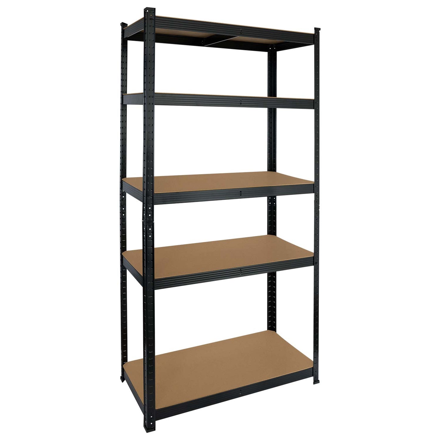 Estantería Modular Negra Con 5 Baldas Ajustables 180x90x40cm 875kg 7house_0