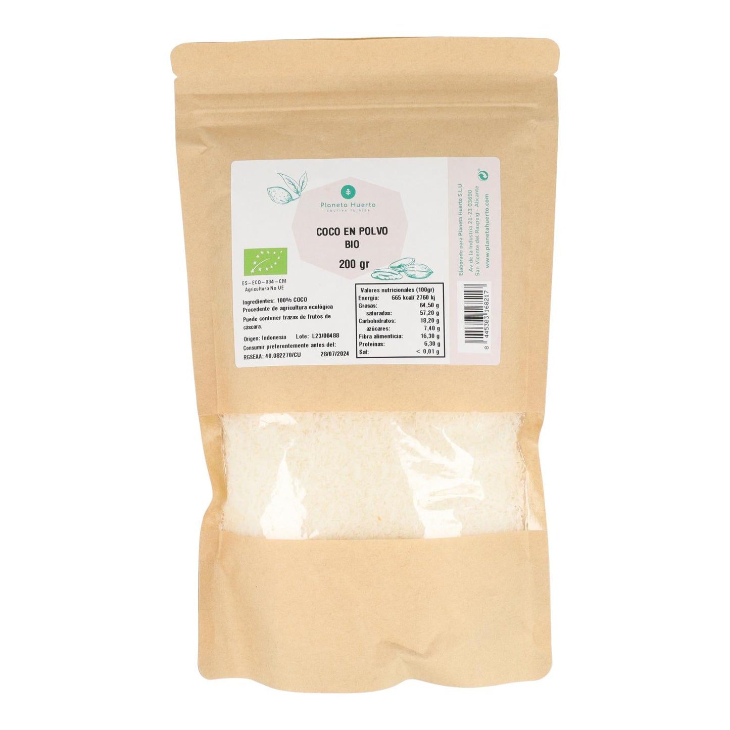 Coco ralado ECO Planeta Huerto 200 g
