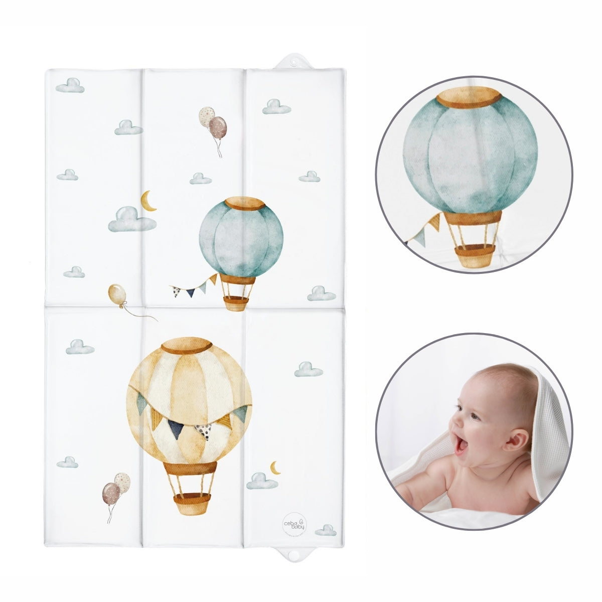 Cambiador Plegable Xl Basic Balloons_2
