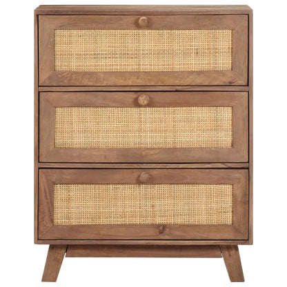 Aparador De Madera Maciza De Mango 61x35x76 Cm_1