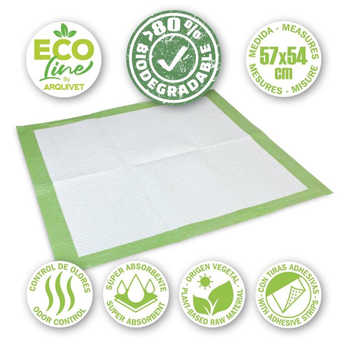 Pensos biodegradáveis ​​​​Arquivet 57x54 cm 14 unid.