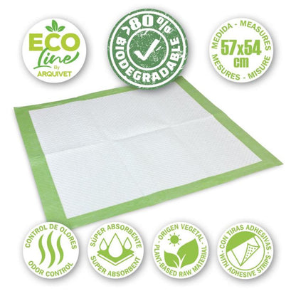 Pensos biodegradáveis ​​​​Arquivet 57x54 cm 14 unid.
