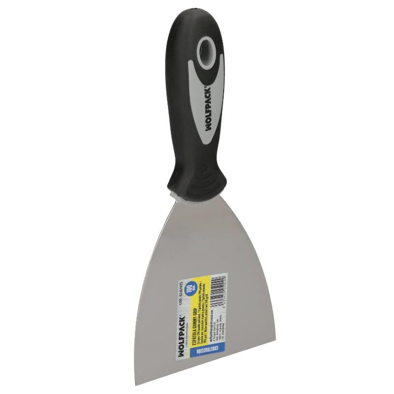 Espatula Mango Gummy Grip Hoja 100 Mm. Espatula Yeso, Espatula Pintor, Espatula Masillas, Espatula Pladur, Etc.