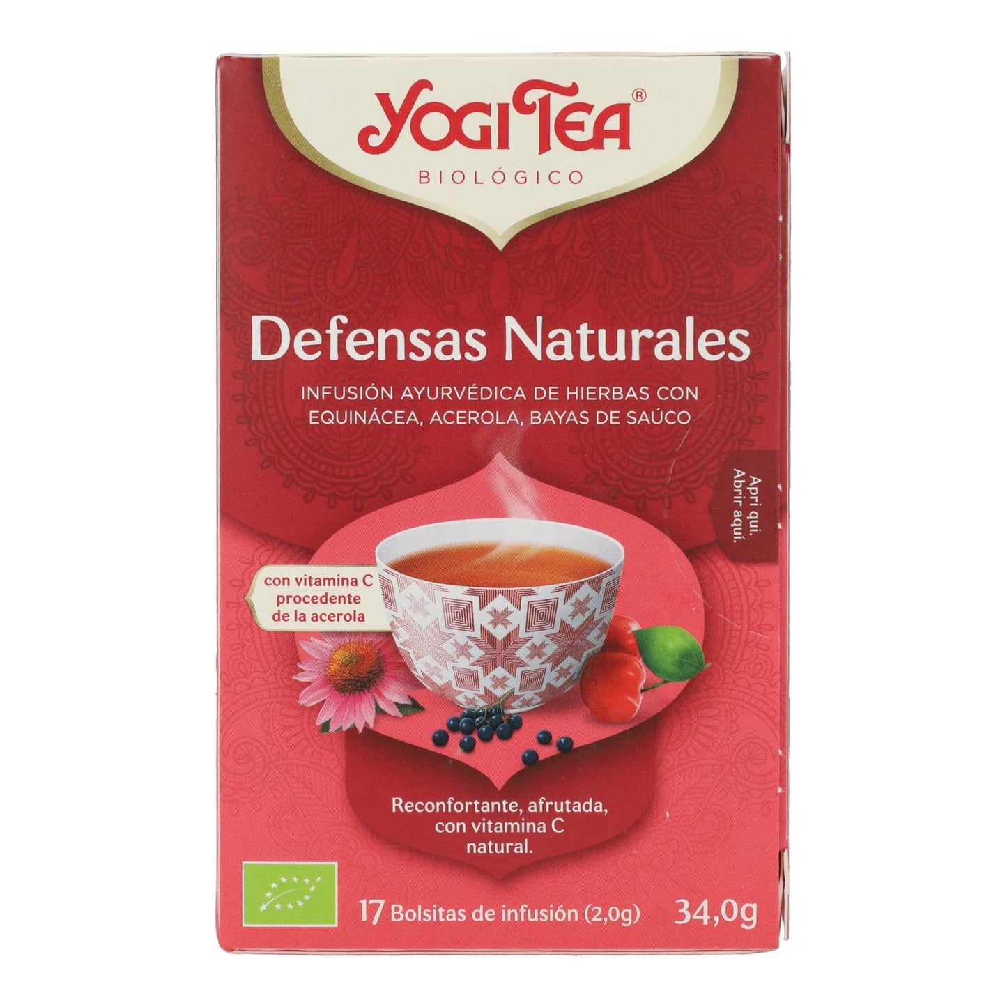 Yogi Tea BIO Defesas Naturais, 17 saquetas de chá