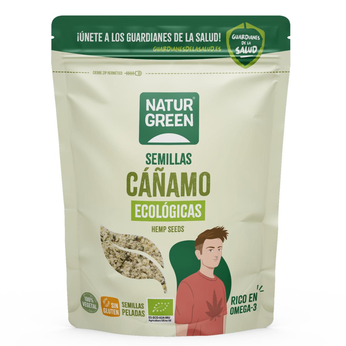 Sementes de Cânhamo Descascadas Naturgreen 400 g