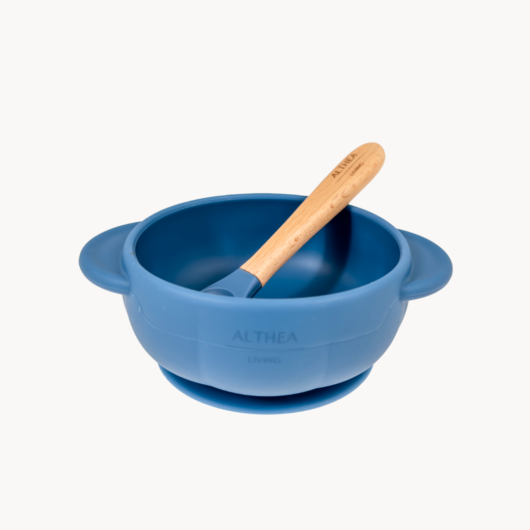 Vajilla De Silicona Orgánica - 15 Piezas - Azul Marino._3