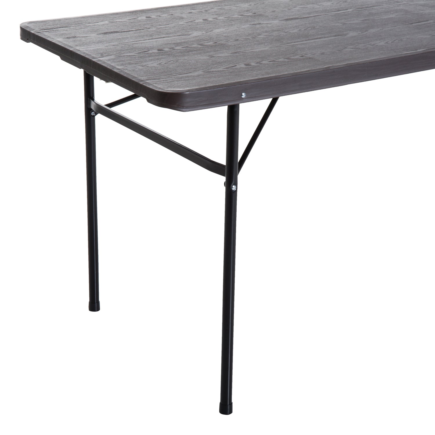 Outsunny Mesa Plegable Portátil Para Camping Mesa Auxiliar Multiusos Marrón 2_4